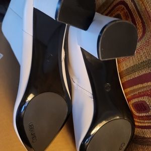 Off white Calvin Klein ankle boots